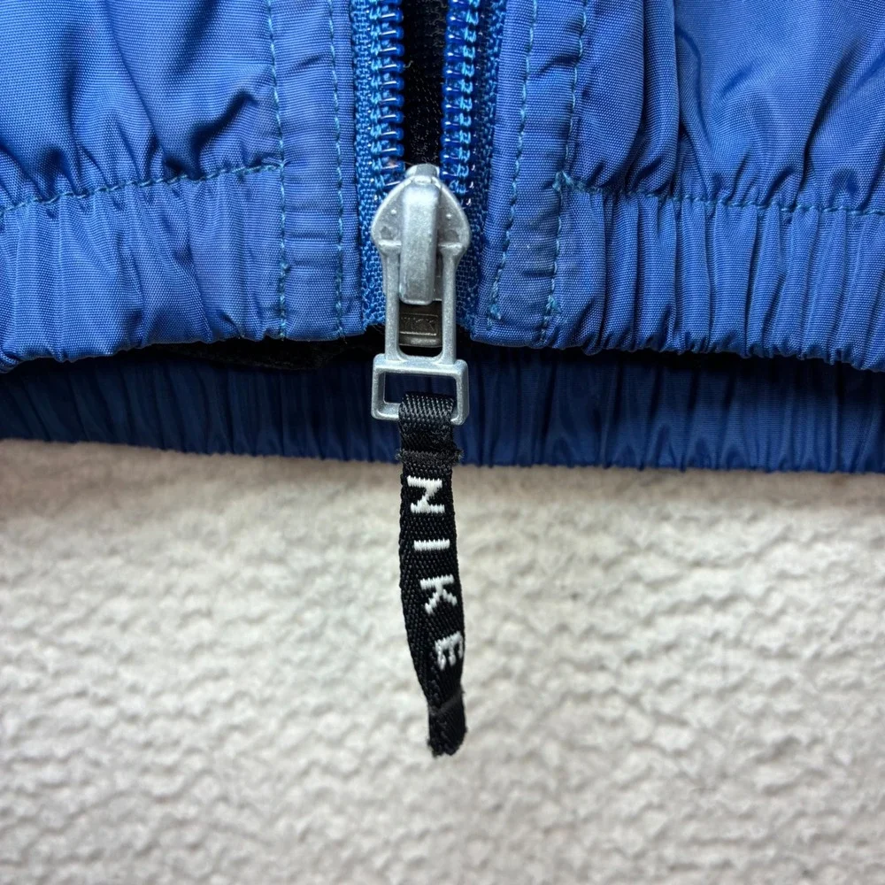 Vintage Nike Windbreaker Jacket Women S Blue Full Zip Nylon Mesh Lined 90s